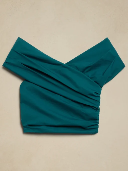 Taffeta Cropped Top