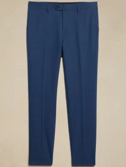 Tailored Blue Glen Plaid Suit Trouser
