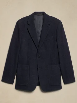 Tailored Fit Glen Plaid Jacket