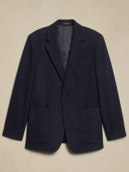 Tailored Fit Glen Plaid Jacket