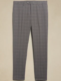 Tailored-Fit Glen Plaid Suit Trouser