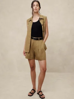 Tencel™ Pleated Short