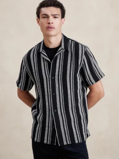 Textured Camp Shirt