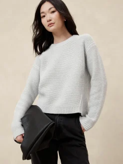 Textured Stitch Pullover Sweater