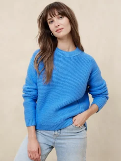 Textured Stitch Pullover Sweater