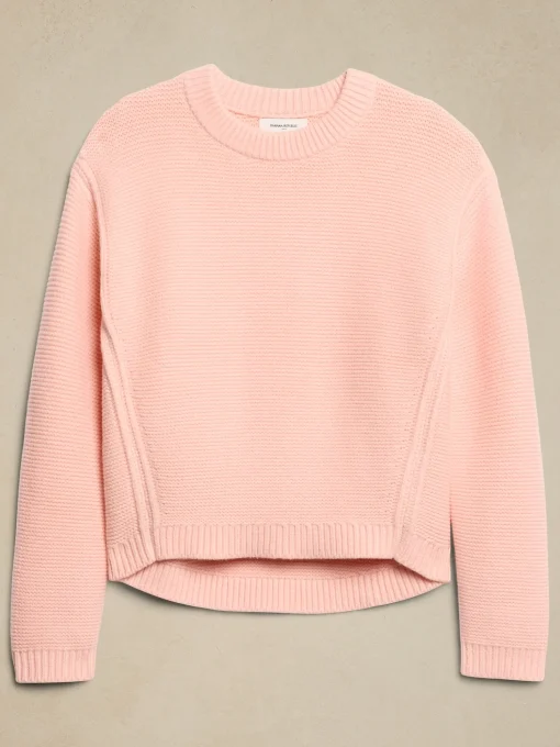 Textured Stitch Pullover Sweater