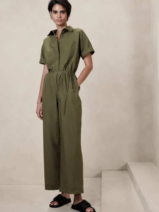 Tie-Waist Jumpsuit