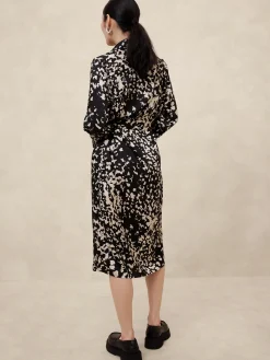 Tie-Waist Midi Shirtdress
