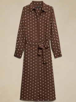 Tie-Waist Midi Shirtdress