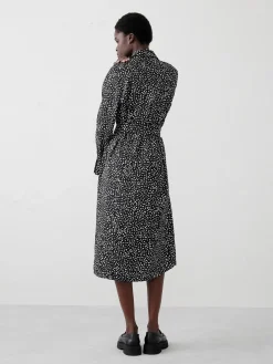 Tie-Waist Midi Shirtdress