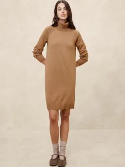 Turtle-Neck Sweater Dress