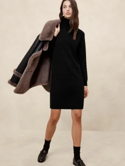 Turtle-Neck Sweater Dress