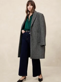 Tuxedo-Front Blouse