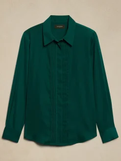 Tuxedo-Front Blouse