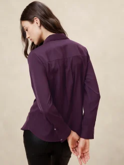 Tuxedo-Front Blouse