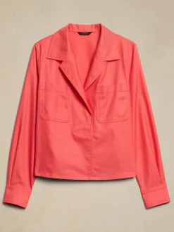 Twill Collared Pocket Shirt
