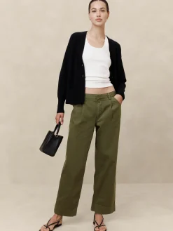 Twill Straight Pull-On Pant