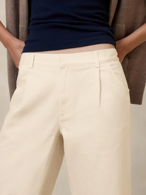 Twill Straight Pull-On Pant