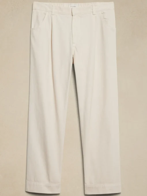 Twill Straight Pull-On Pant