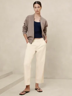 Twill Straight Pull-On Pant