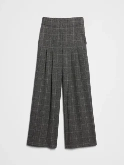 Ultra High-Rise Wide-Leg Flannel Trouser