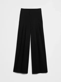 Ultra High-Rise Wide-Leg Flannel Trouser