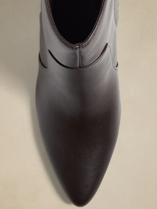 Vegan Leather Heeled Bootie