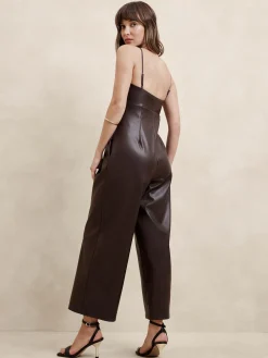 Vegan Leather Jumpsuit