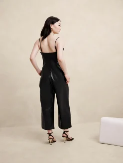 Vegan Leather Jumpsuit