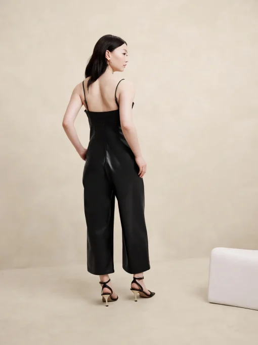 Vegan Leather Jumpsuit