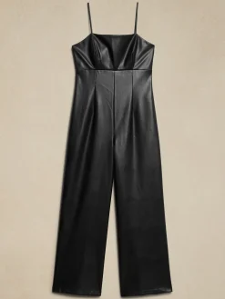 Vegan Leather Jumpsuit
