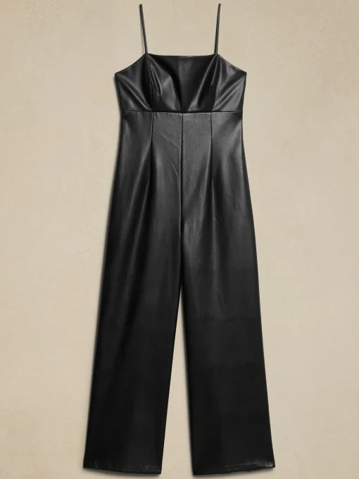 Vegan Leather Jumpsuit