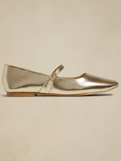 Vegan Leather Maryjane Ballet Flat