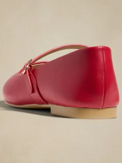 Vegan Leather Maryjane Ballet Flat