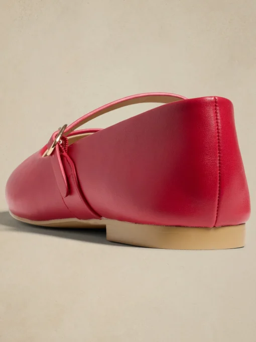 Vegan Leather Maryjane Ballet Flat
