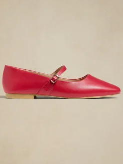 Vegan Leather Maryjane Ballet Flat