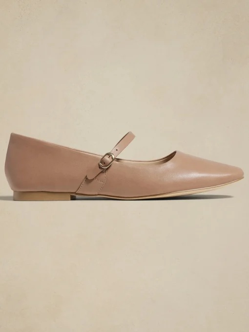 Vegan Leather Maryjane Ballet Flat