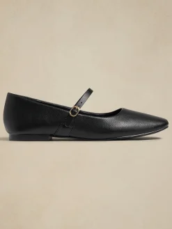 Vegan Leather Maryjane Ballet Flat