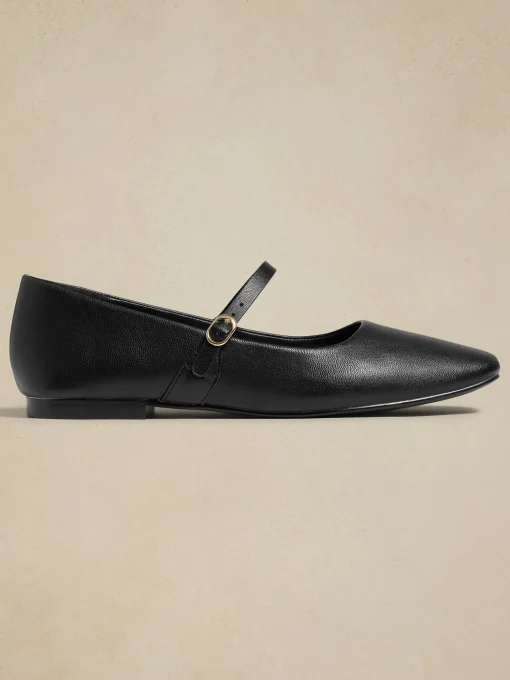 Vegan Leather Maryjane Ballet Flat