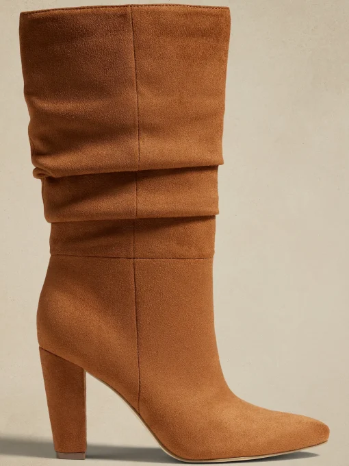 Vegan Leather Slouchy Boot