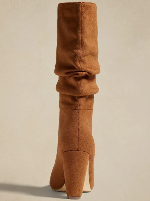 Vegan Leather Slouchy Boot