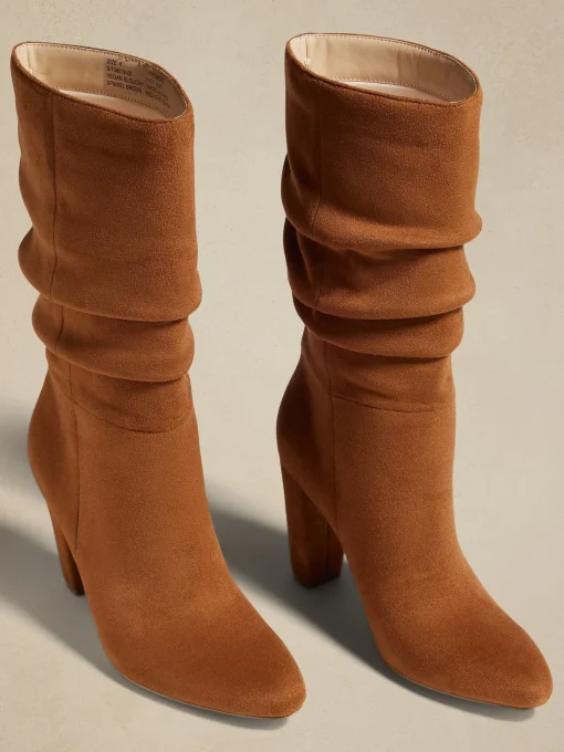 Vegan Leather Slouchy Boot