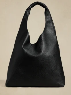 Vegan Leather Slouchy Tote