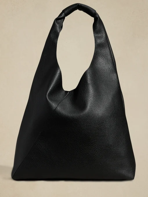 Vegan Leather Slouchy Tote
