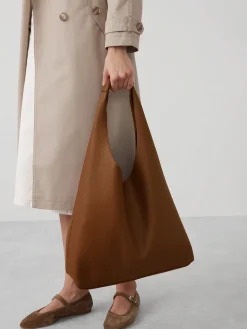 Vegan Leather Slouchy Tote