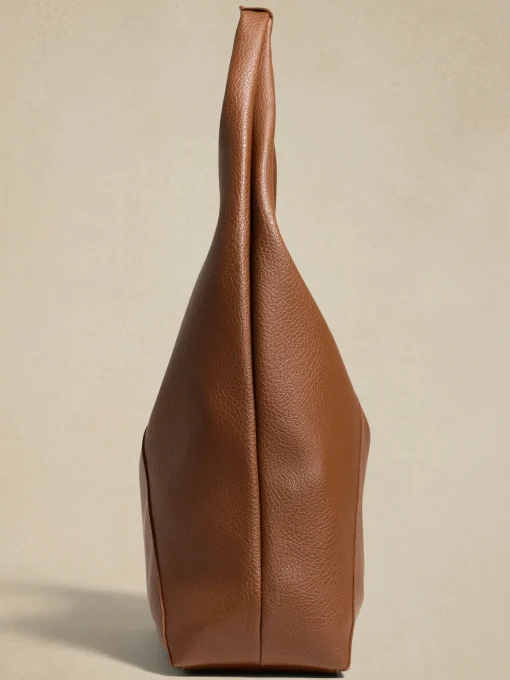 Vegan Leather Slouchy Tote
