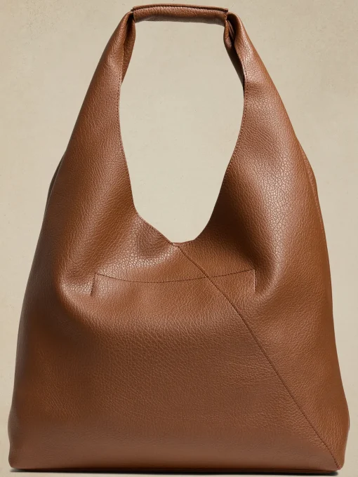 Vegan Leather Slouchy Tote