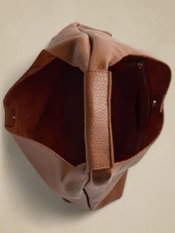 Vegan Leather Slouchy Tote