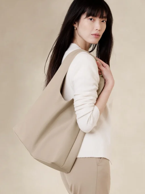 Vegan Leather Slouchy Tote