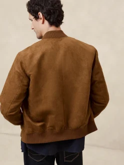 Vegan Suede Bomber